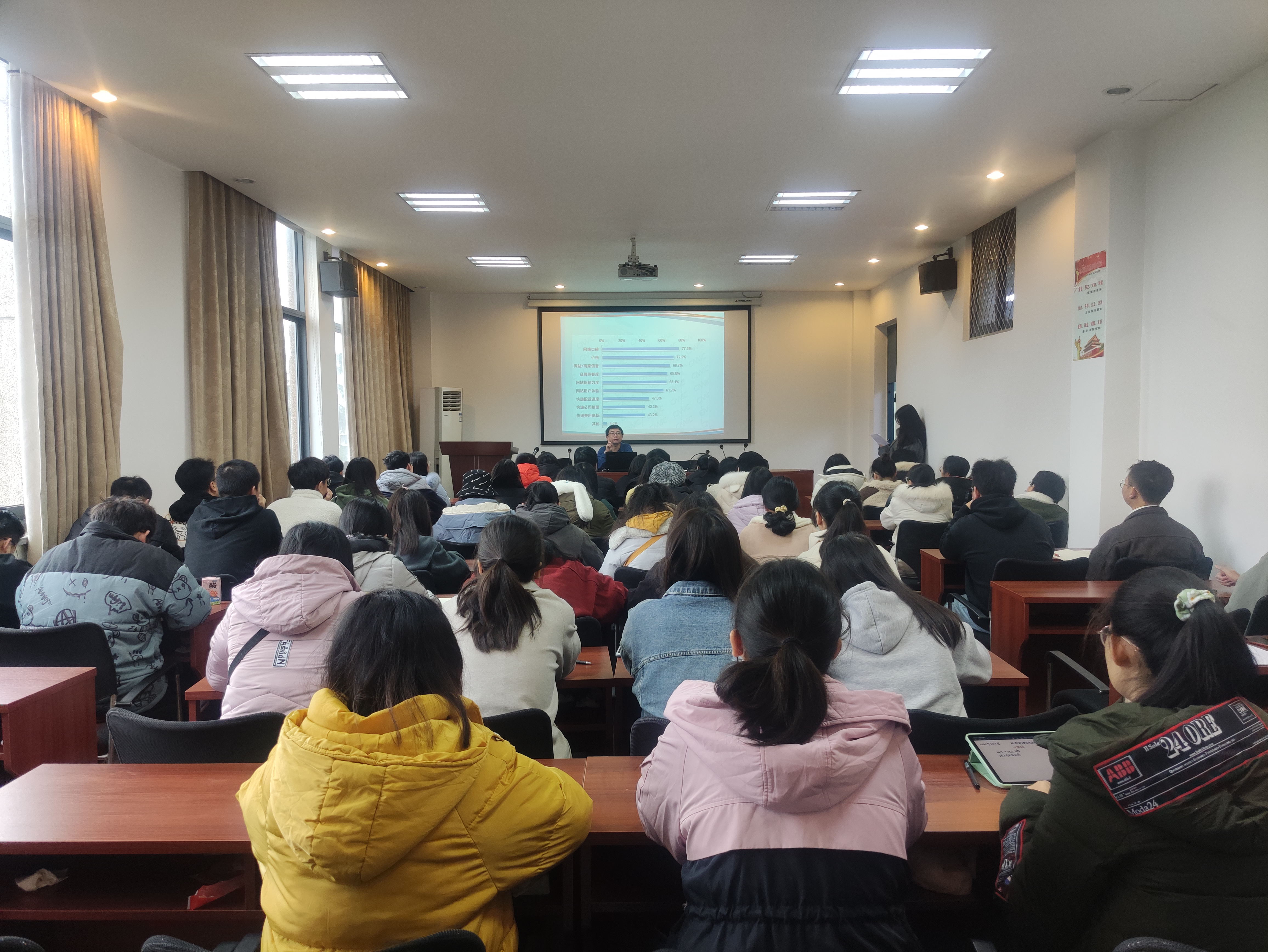 经济学院举行"经济管理理论在电子商务中的运用"讲座