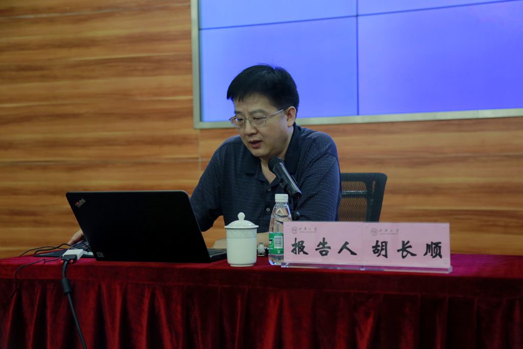 中国西部问题专家,发展战略学者胡长顺作报告